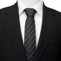 Star Wars Obi-Wan Kenobi LIGHTSABER Pattern Black Tie