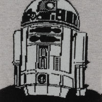Star Wars R2-D2 Men's Gray and Black Mod Dress Socks and Lapel Pin Gift Set