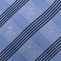 Star Wars Stormtrooper Blue Plaid Tie