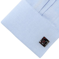Star Wars Darth Vader Painted Gunmetal Cufflinks