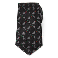 Star Wars Darth Vader and Luke Skywalker LIGHTSABER Battle Black Tie
