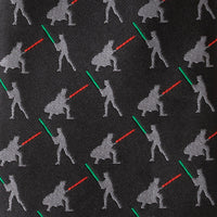 Star Wars Darth Vader and Luke Skywalker LIGHTSABER Battle Black Tie