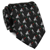 Star Wars Darth Vader and Luke Skywalker LIGHTSABER Battle Black Tie