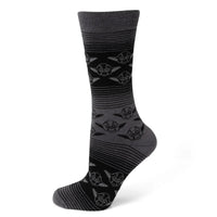 Star Wars Yoda Black Charcoal Dress Socks and Jedi Crest Lapel Pin Gift Set