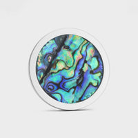 Titanium Golf Ball Marker with Abalone Inlay