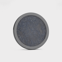 Black Titanium Golf Ball Marker with Crushed Sapphire Inlay