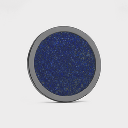 Black Titanium Golf Ball Marker with Lapis Lazuli Inlay