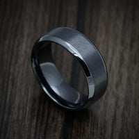 Black Zirconium Men's Starter Ring - Ready to Ship