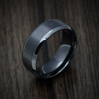 Black Zirconium Men's Starter Ring - Ready to Ship