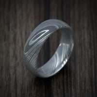 Damascus Steel Men's Starter Ring - Ready to Ship