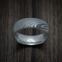 Damascus Steel Men's Starter Ring - Ready to Ship