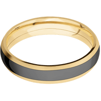 10K Yellow Gold + Satin Finish
