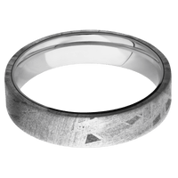 Meteorite + None Finish + 14K White Gold