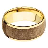 14K Yellow Gold + Polish Finish