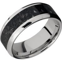 14K White Gold + Satin , Polish Finish