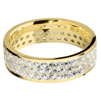 14K Yellow Gold + Polish Finish