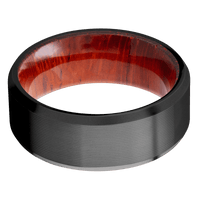 Zirconium + Machine , Bead Finish + Padauk