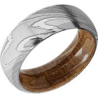Damascus + Polish Finish + Whiskey Barrel