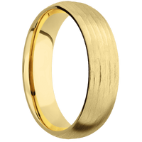 14K Yellow Gold + Treebarkh Finish