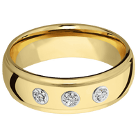 14K Yellow Gold + Polish , Polish Finish