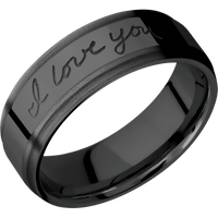 Zirconium + Polish , Satin Finish