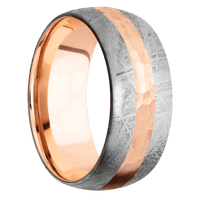 Meteorite + None Finish + 18K Rose Gold