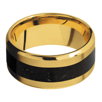18K Yellow Gold + Sand , Polish Finish