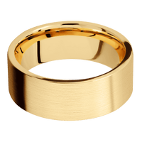 10K Yellow Gold + Satin Finish