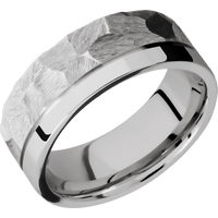 10K White Gold + Rock , Polish Finish