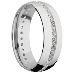 14K White Gold + Polish Finish