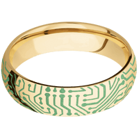 10K Yellow Gold + Polish Finish