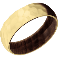 10K Yellow Gold + Rockpolish Finish + Sequoia