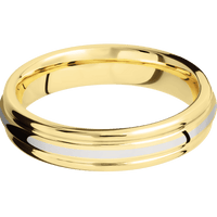 14K Yellow Gold + Polish , Polish Finish