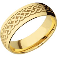14K Yellow Gold + Polish Finish