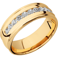 14K Yellow Gold + Polish , Polish Finish