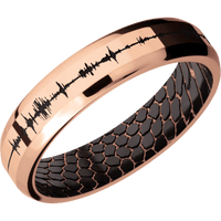 14K Rose Gold + Polish , Polish Finish + Superconductor Noir