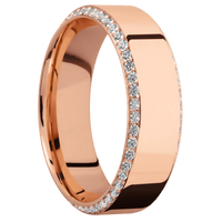 10K Rose Gold + Polish , Polish Finish