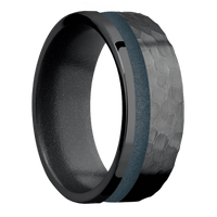 Zirconium + Hammer , Polish Finish + Dark Grey