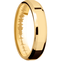 14K Yellow Gold + Polish , Polish Finish