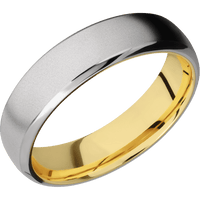 Titanium + Bead , Polish Finish + 14K Yellow Gold