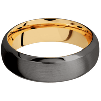 Tantalum Noir + Satin , Polish Finish + 10K Yellow Gold