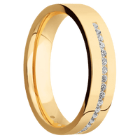 18K Yellow Gold + Polish Finish