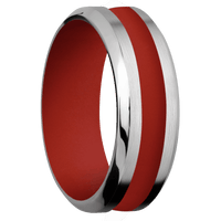Titanium + Satin , Polish Finish + Red Apple