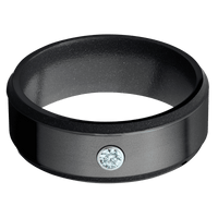 Zirconium + Bead , Polish Finish + Dark Grey