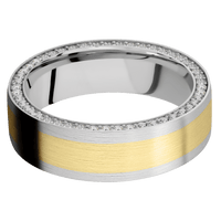 14K White Gold + Satin Finish