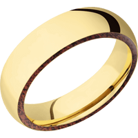 14K Yellow Gold + Polish Finish