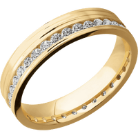 10K Yellow Gold + Treebark3 Finish