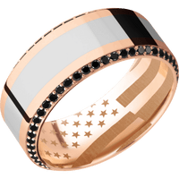 14K Rose Gold + Polish , Polish Finish