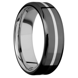 Zirconium + Polish , Polish Finish + 14K White Gold