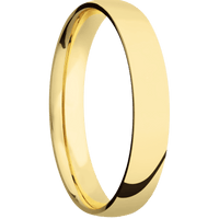 14K Yellow Gold + Polish Finish